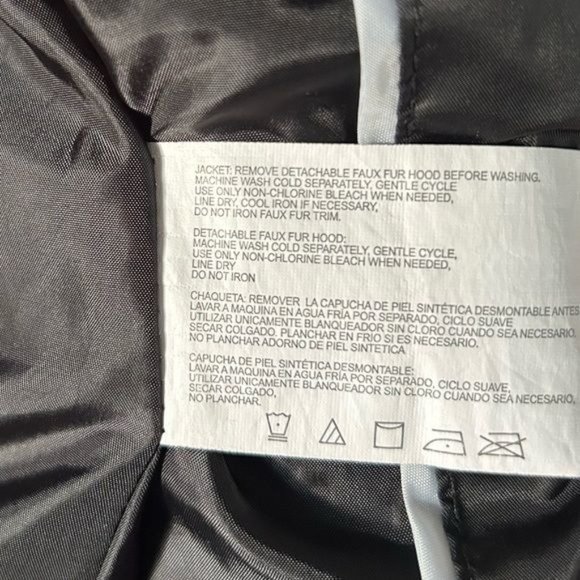 Nautica Sz Medium Black Women’s Coat, No Hood - Picture 12 of 15